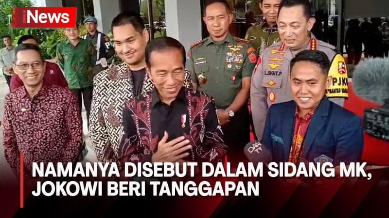 Respons Jokowi Usai Namanya Disebut dalam Sidang Sengketa Pilpres di MK