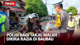 Polisi Bagi-Bagi Takjil di Jalanan Baubau, Warga Takut Disangka Razia