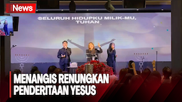 Khusyuknya Ibadah Jumat Agung, Umat Kristiani di Pramuka Jakarta Timur Menangis Renungkan Penderitaan Yesus