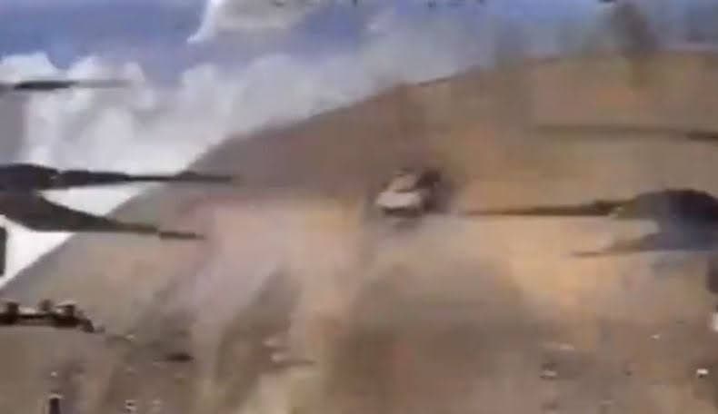 Beredar Rekaman Video Detik-Detik Tank Abrams AS Dihantam Drone Kamikaze Rusia