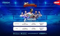 Saksikan Live Streaming BWF Madrid Spain Masters 2024 di Vision+!