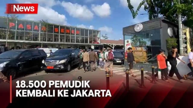 Kembali ke Jakarta, 18.500 Pemudik Tiba di Stasiun Pasar Senen Hari Ini