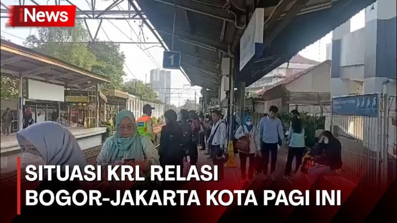 Usai Libur Lebaran, KRL Relasi Bogor-Jakarta Kota Kembali Padat Pagi Ini