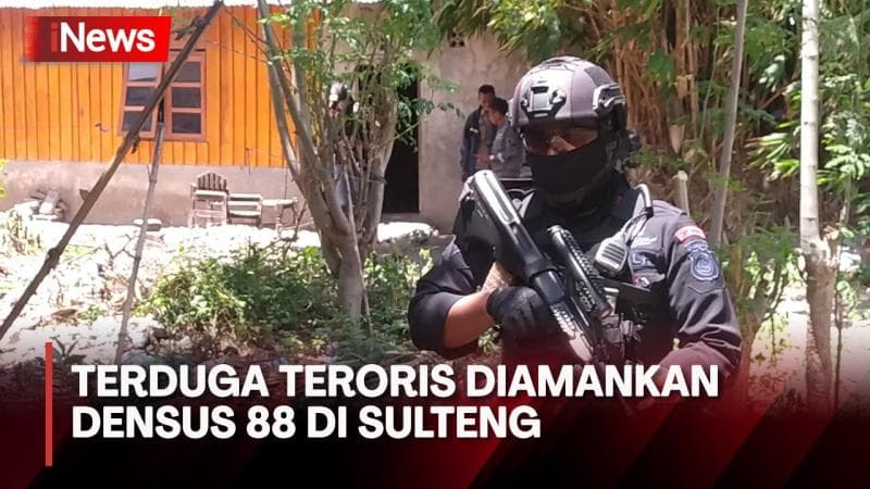 Densus 88 Tangkap Sejumlah Orang Terduga Teroris di Sulteng