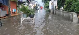 Hujan Deras, Pohon Tumbang dan Banjir Genangi Kota Bekasi Sore Ini