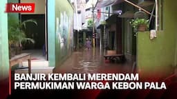 Sungai Ciliwung Meluap, Permukiman Warga di Kebon Pala Jakarta Timur Terendam Banjir