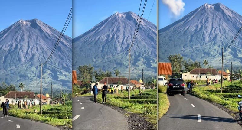 Desa di Pronojiwo Lumajang Punya Pemandangan Gunung seperti Imajinasi Zaman SD Desa di Pronojiwo Lumajang Punya Pemandangan Gunung seperti Imajinasi Zaman SD