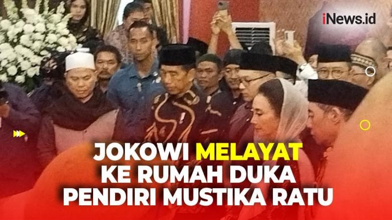Potret Presiden Jokowi Melayat ke Rumah Duka Mooryati Soedibyo