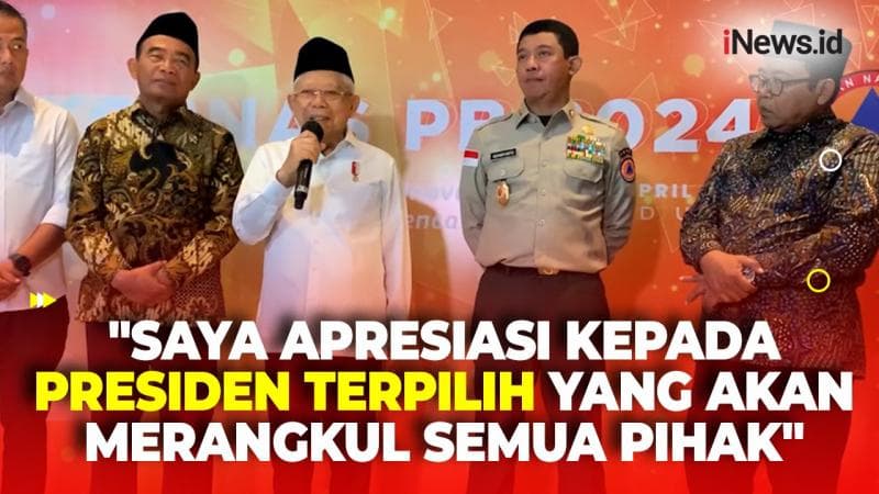 Prabowo-Gibran Resmi Jadi Presiden RI Terpilih 2024-2029, Ini Respons Wapres Ma'ruf