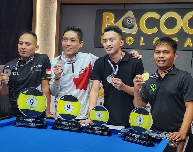 Hasil Final Turnamen International Borneo 9 BallOpen 2024: Feri Satriyadi Juara Hasil Final Turnamen International Borneo 9 BallOpen 2024: Feri Satriyadi Juara