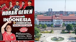 Pemkot Surabaya Gandeng MNC Group Gelar Nobar Indonesia Vs Uzbekistan di Balai Kota