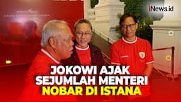 Jokowi Gelar Nobar Laga Indonesia vs Uzbekistan, Ajak Sejumlah Menteri Nobar dan Relawan di Istana