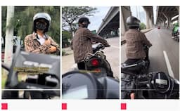 Viral Ojol Bantu Dorong Motor Mogok Pemuda yang Mau Lamar Kerja, Netizen Terharu: Terima Kasih Orang Baik