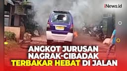 Angkot Terbakar Hebat di Sukabumi, Diduga Korsleting Listrik