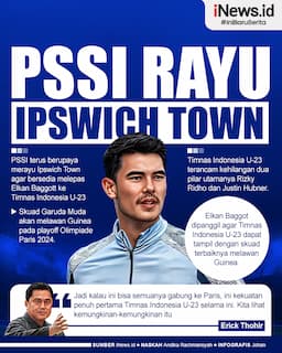 Infografis PSSI Rayu Ipswich Town untuk Lepas Elkan Baggott ke Timnas Indonesia U-23