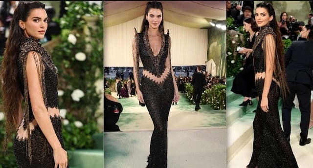 Kendall Jenner Kenakan Gaun Vintage Bernuansa Negeri Dongeng di Met Gala 2024
