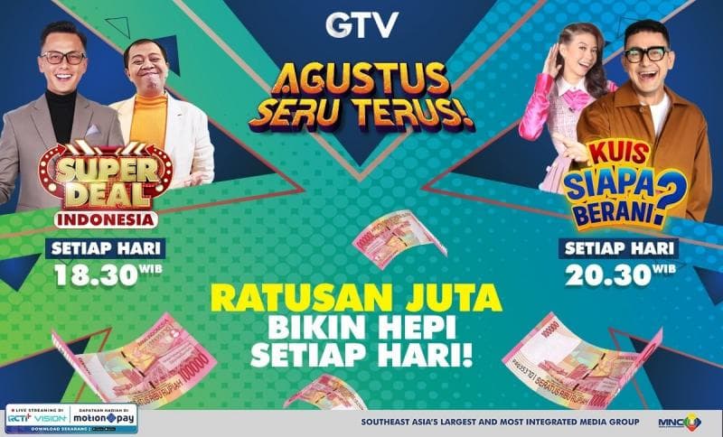 Deretan Program Unggulan GTV Bikin Happy Setiap Hari Deretan Program Unggulan GTV Bikin Happy Setiap Hari
