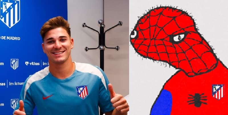Kocak! Atletico Madrid Umumkan Julian Alvarez Resmi Gabung Pakai Foto Nyeleneh Spiderman Kocak! Atletico Madrid Umumkan Julian Alvarez Resmi Gabung Pakai Foto Nyeleneh Spiderman