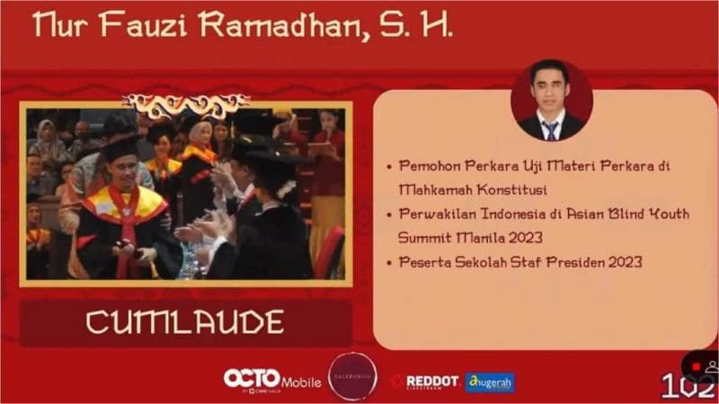 Viral Kisah Inspiratif Nur Fauzi Ramadhan, Pemuda Difabel Visual yang Lulus FH UI dengan Predikat Cumlaude Viral Kisah Inspiratif Nur Fauzi Ramadhan, Pemuda Difabel Visual yang Lulus FH UI dengan Predikat Cumlaude