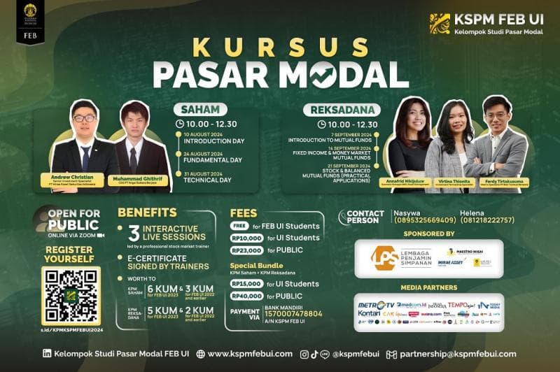 Gandeng MNC Asset Management, KSPM FEB UI Gelar Webinar Kursus Sekolah Pasar Modal Gandeng MNC Asset Management, KSPM FEB UI Gelar Webinar Kursus Sekolah Pasar Modal
