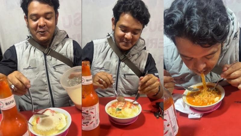 Viral Seorang Pria Makan Mi Rebus Pakai Gula Pasir, Netizen: Bosen Hidup Ini Mah Viral Seorang Pria Makan Mi Rebus Pakai Gula Pasir, Netizen: Bosen Hidup Ini Mah