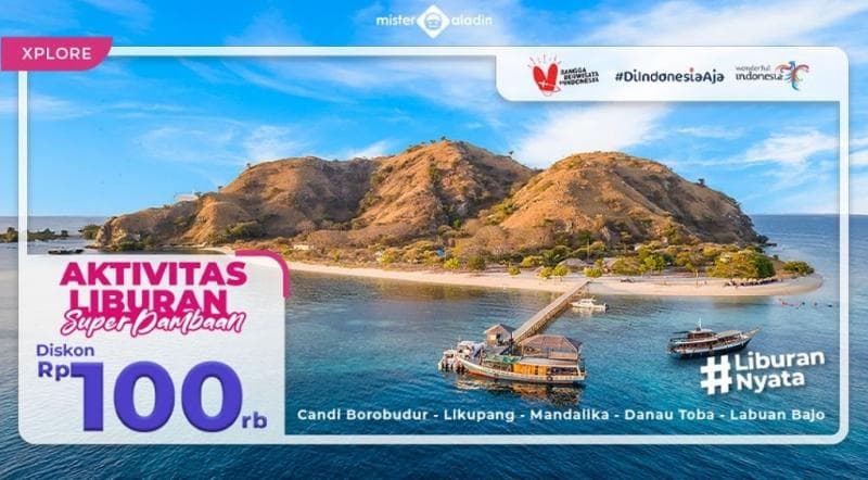 Promo Liburan Super! Diskon Rp100.000 untuk Pesawat dan Aktivitas Wisata Promo Liburan Super! Diskon Rp100.000 untuk Pesawat dan Aktivitas Wisata