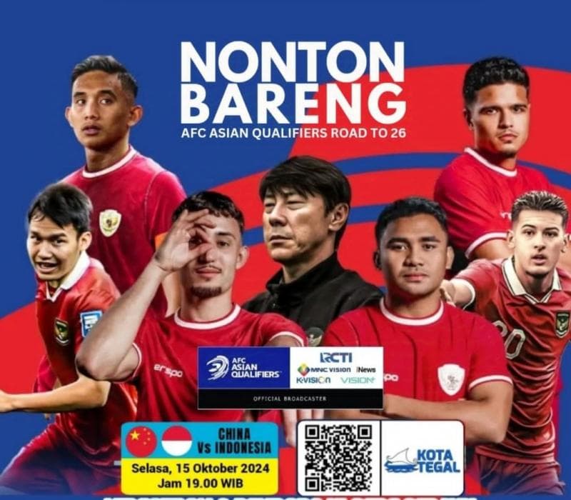Live RCTI, Ini Lokasi Nobar Indonesia vs China di Tegal, Purwokerto, Solo Live RCTI, Ini Lokasi Nobar Indonesia vs China di Tegal, Purwokerto, Solo
