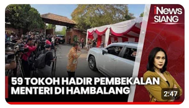 59 Calon Menteri Prabowo-Gibran Ikuti Pembekalan di Hambalang 59 Calon Menteri Prabowo-Gibran Ikuti Pembekalan di Hambalang