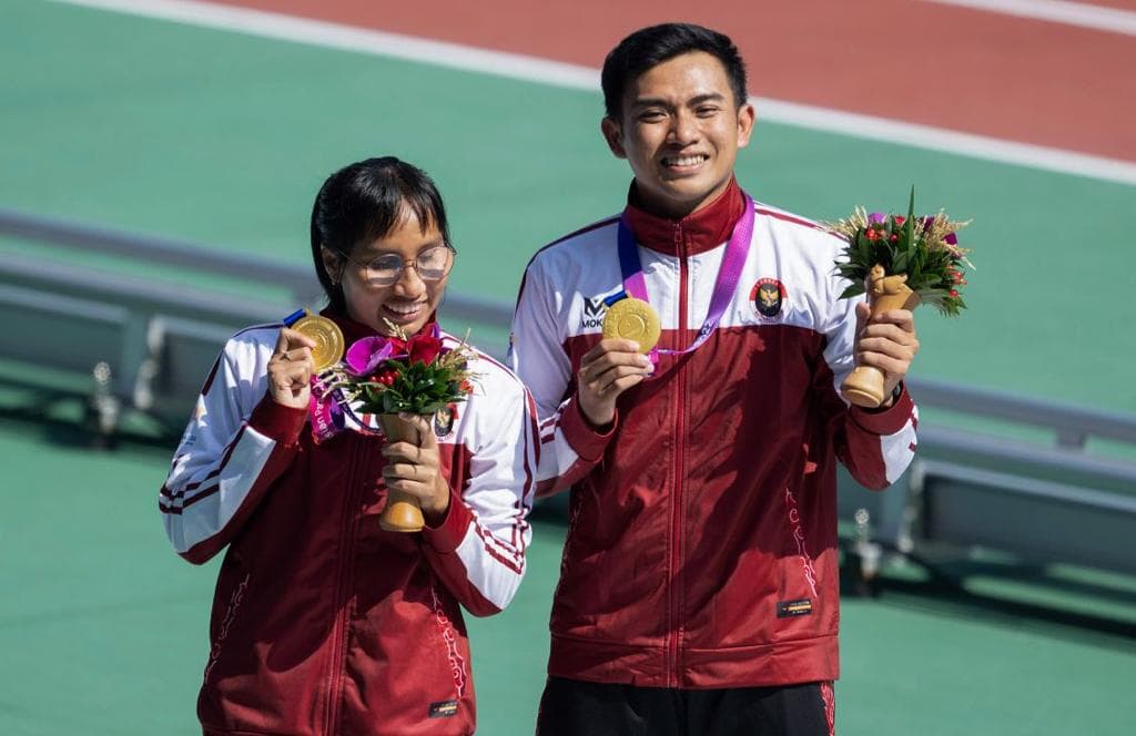 Sabet 29 Emas dan Tempati Posisi 6 di Klasemen Akhir Perolehan Medali Asian Para Games 2022, Kontingen Indonesia Cetak Rekor! Sabet 29 Emas dan Tempati Posisi 6 di Klasemen Akhir Perolehan Medali Asian Para Games 2022, Kontingen Indonesia Cetak Rekor!