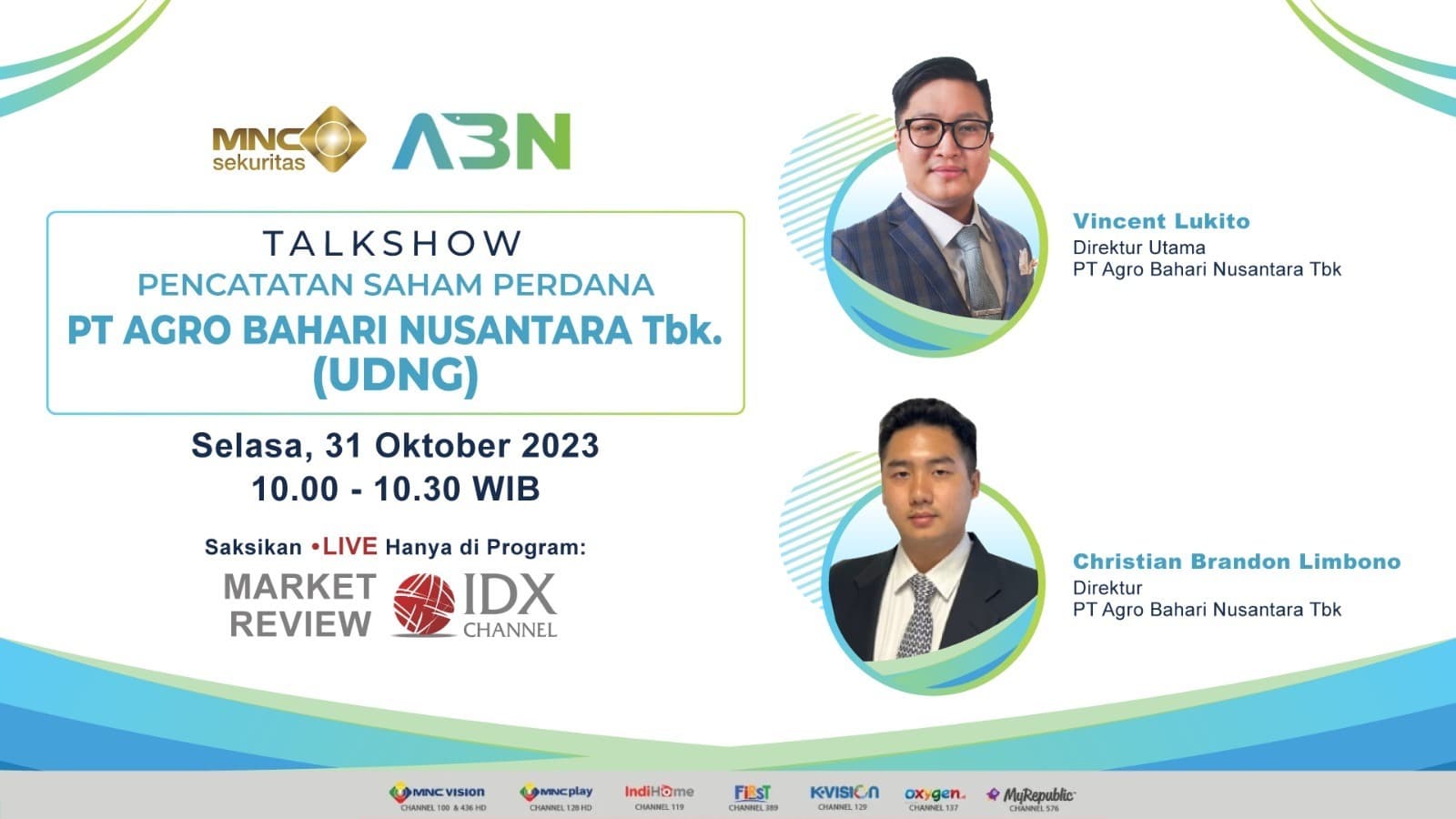 Listing di BEI, Simak Prospek Emiten UDNG di Talkshow IDX Channel Listing di BEI, Simak Prospek Emiten UDNG di Talkshow IDX Channel