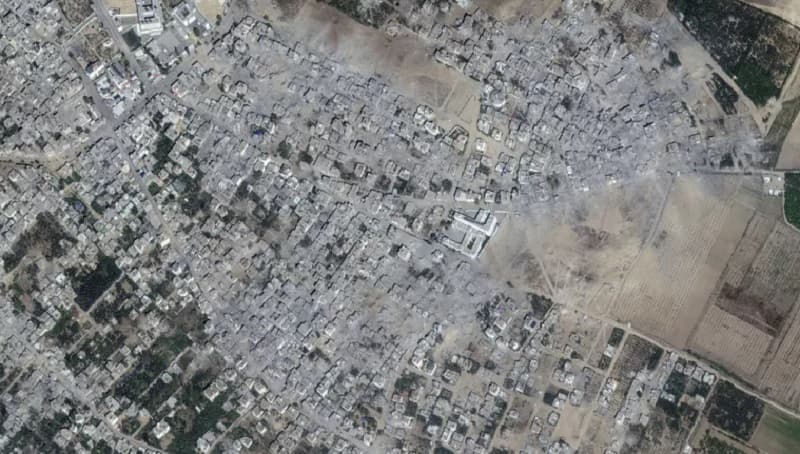 Satelit Foto Kondisi Gaza Sebelum dan Sesudah Menjadi Puing-puing Satelit Foto Kondisi Gaza Sebelum dan Sesudah Menjadi Puing-puing