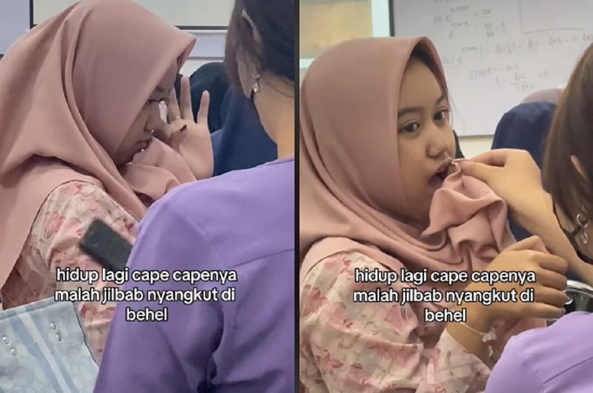 Hidup Lagi Cape-capeknya Hijab Perempuan Ini Malah Nyangkut di Behel, Netizen: Pak Damkar Tolong Hidup Lagi Cape-capeknya Hijab Perempuan Ini Malah Nyangkut di Behel, Netizen: Pak Damkar Tolong