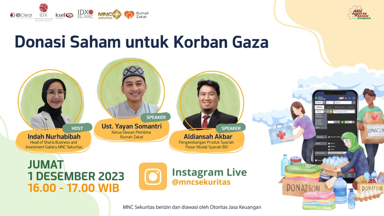 Simak IG Live MNC Sekuritas, Bahas Filantropi: Donasi Saham untuk Korban Gaza Simak IG Live MNC Sekuritas, Bahas Filantropi: Donasi Saham untuk Korban Gaza