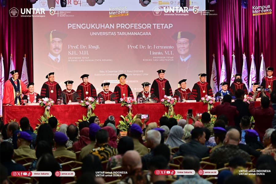 Untar Kukuhkan 2 Profesor, Ahli di Bidang Hukum Tata Negara dan Ilmu Arsitektur Untar Kukuhkan 2 Profesor, Ahli di Bidang Hukum Tata Negara dan Ilmu Arsitektur