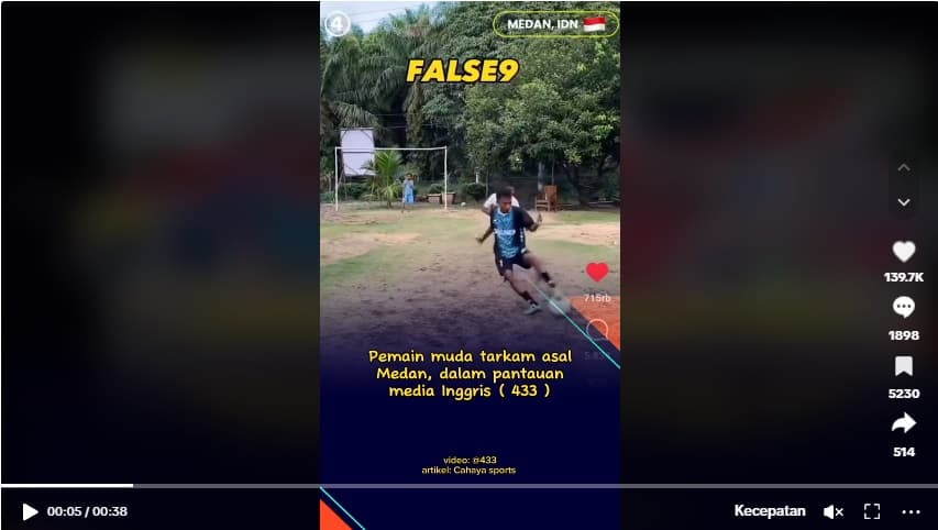 Kisah Pemain Tarkam asal Medan yang Masuk Pantauan Media Inggris Kisah Pemain Tarkam asal Medan yang Masuk Pantauan Media Inggris