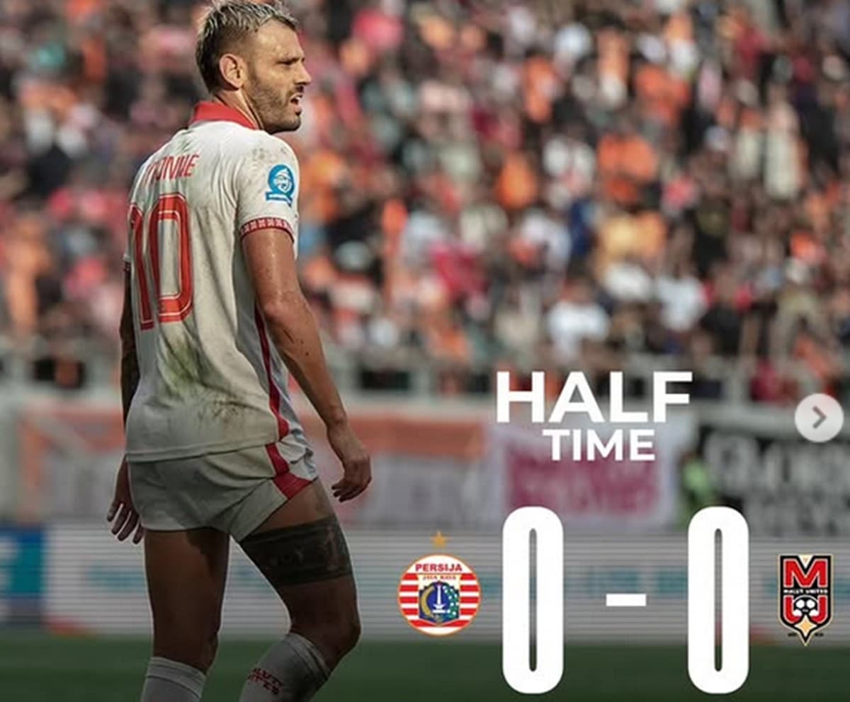 Hasil Babak Pertama Persija Jakarta vs Malut United: Alot, Skor Masih 0-0! Hasil Babak Pertama Persija Jakarta vs Malut United: Alot, Skor Masih 0-0!