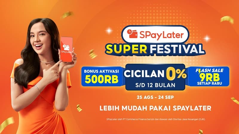 SPayLater Super Festival Gandeng Lyodra:Aktivasi Lebih Cepat dan Mudah, Ada Bonus Aktivasi 500RB! SPayLater Super Festival Gandeng Lyodra:Aktivasi Lebih Cepat dan Mudah, Ada Bonus Aktivasi 500RB!