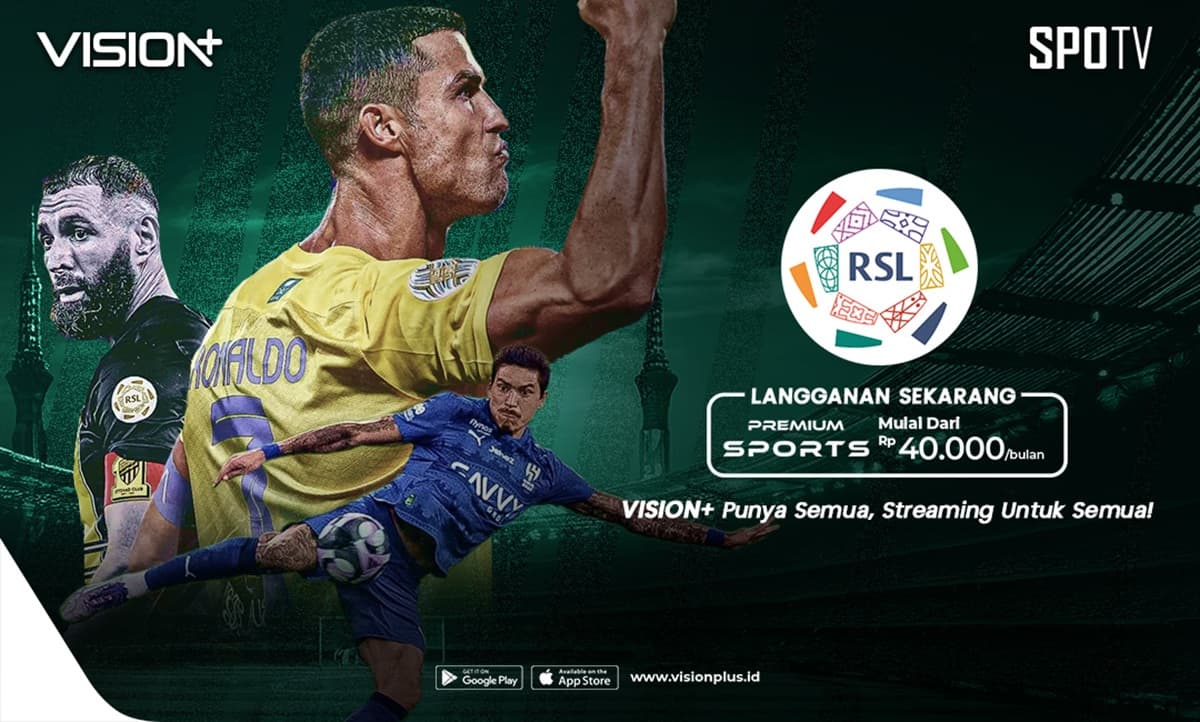 Cara Nonton Al Nassr dan Cristiano Ronaldo di Pekan 2 Liga Arab Saudi 2025-2026 di Vision+, Klik di Sini! Cara Nonton Al Nassr dan Cristiano Ronaldo di Pekan 2 Liga Arab Saudi 2025-2026 di Vision+, Klik di Sini!