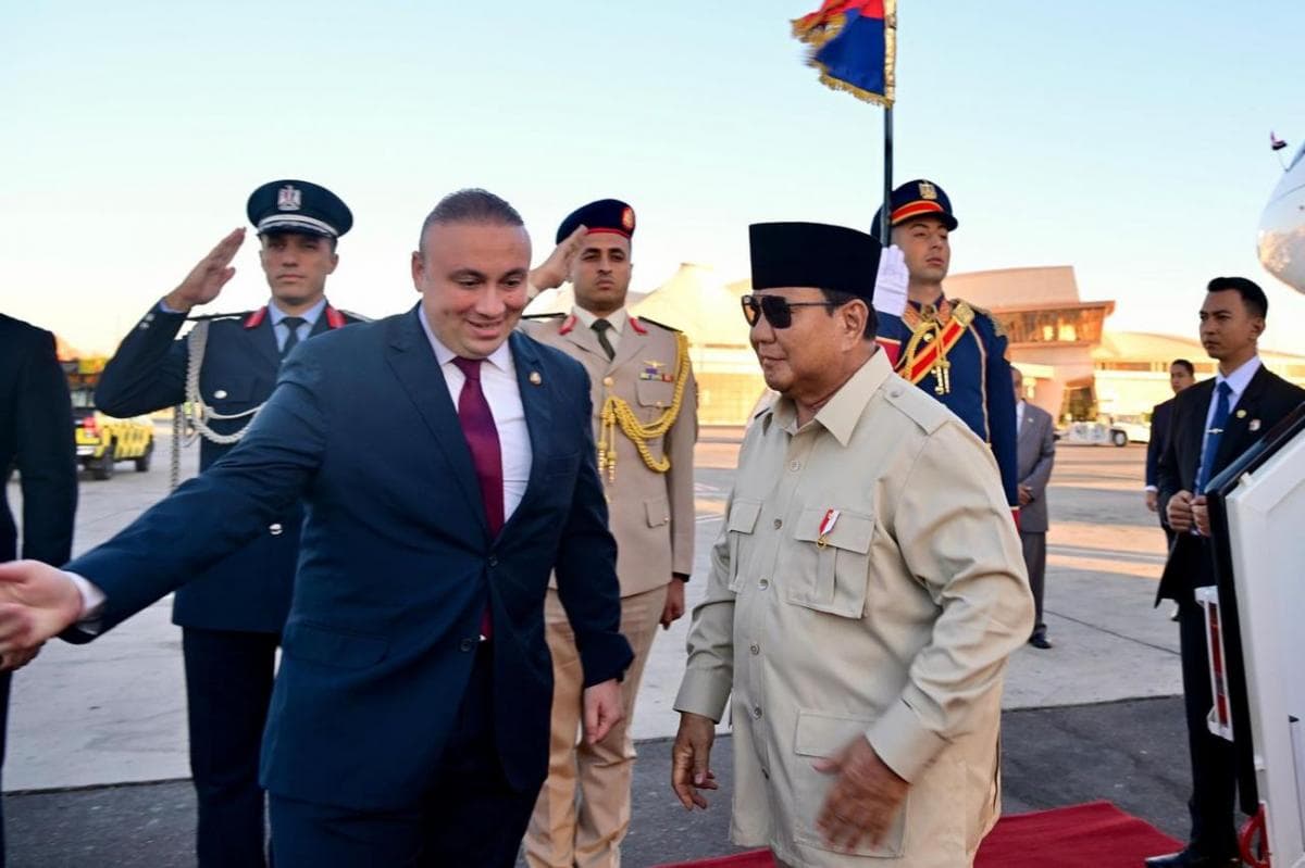 Tiba di Mesir, Prabowo Hadiri KTT Sharm El-Sheikh untuk Perdamaian Gaza Tiba di Mesir, Prabowo Hadiri KTT Sharm El-Sheikh untuk Perdamaian Gaza