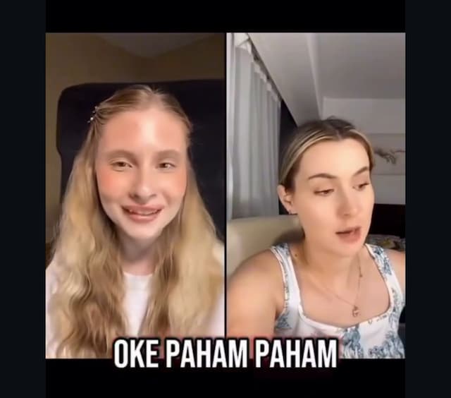 Viral! Bule Cantik Asal Rusia dan Rumania Ngobrol Pakai Bahasa Indonesia Viral! Bule Cantik Asal Rusia dan Rumania Ngobrol Pakai Bahasa Indonesia