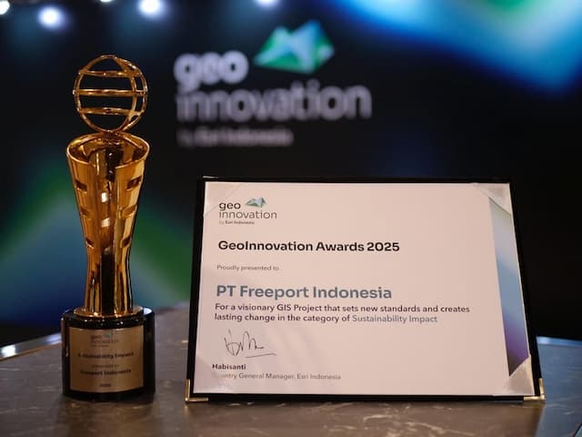 Manfaatkan Teknologi Geospatial, Freeport Indonesia Raih GeoInnovation Award Manfaatkan Teknologi Geospatial, Freeport Indonesia Raih GeoInnovation Award