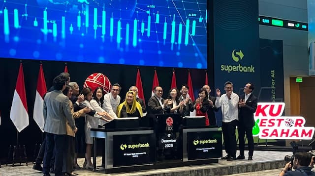 Superbank (SUPA) Resmi Melantai di BEI, Saham Naik 24 di Hari Perdana Superbank (SUPA) Resmi Melantai di BEI, Saham Naik 24 di Hari Perdana