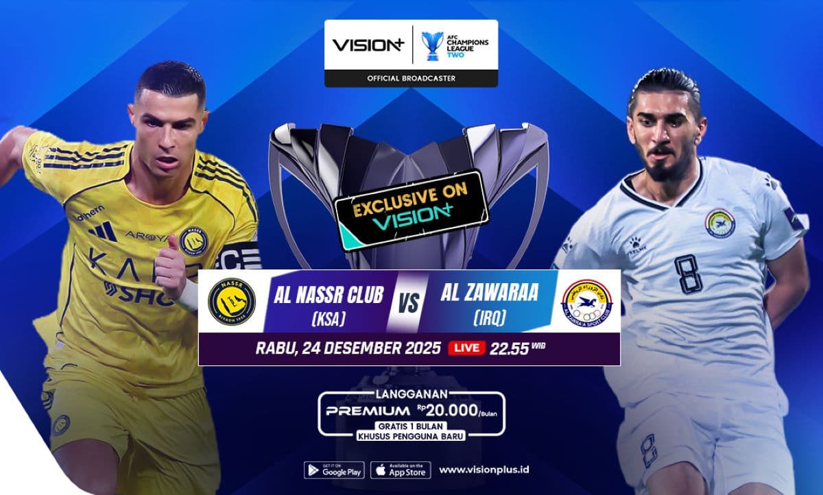 Link Live Streaming Al Nassr vs Al Zawraa di AFC Champions League 2 2025-2026 Malam Ini, Klik di Sini! Link Live Streaming Al Nassr vs Al Zawraa di AFC Champions League 2 2025-2026 Malam Ini, Klik di Sini!