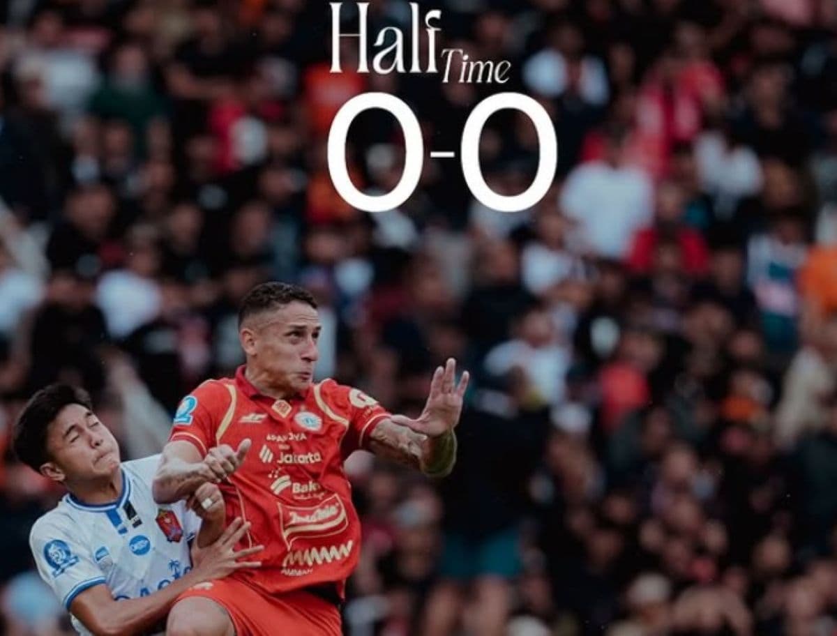 Hasil Persija Jakarta vs Persijap Jepara di Babak Pertama: Skor Masih 0-0 Hasil Persija Jakarta vs Persijap Jepara di Babak Pertama: Skor Masih 0-0