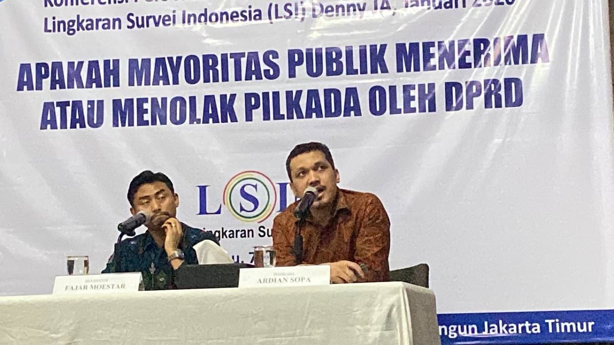 Survei LSI Denny JA: Mayoritas Masyarakat Menolak Pilkada Lewat DPRD Survei LSI Denny JA: Mayoritas Masyarakat Menolak Pilkada Lewat DPRD