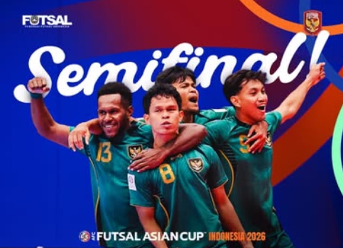 Timnas Futsal Indonesia Satu-satunya Negara Asia Tenggara yang Lolos Semifinal Piala Asia Futsal 2026! Timnas Futsal Indonesia Satu-satunya Negara Asia Tenggara yang Lolos Semifinal Piala Asia Futsal 2026!