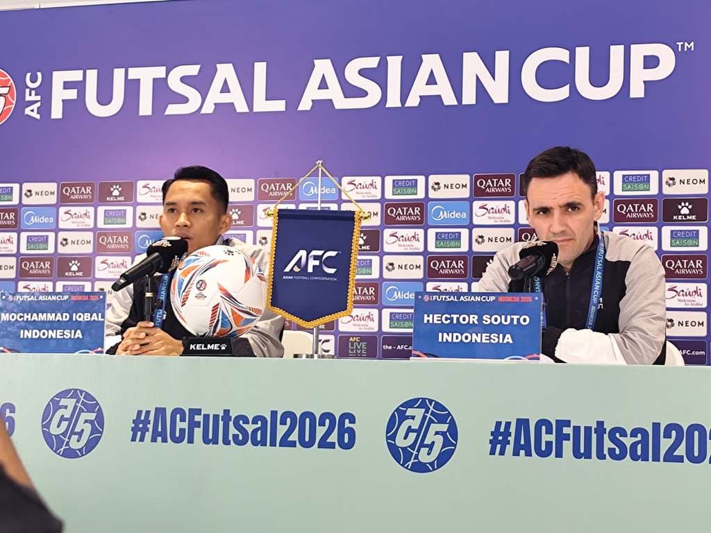 Mochammad Iqbal Pede Ulangi Kemenangan Timnas Futsal Indonesia atas Jepang di Semifinal Piala Asia Futsal 2026 Mochammad Iqbal Pede Ulangi Kemenangan Timnas Futsal Indonesia atas Jepang di Semifinal Piala Asia Futsal 2026