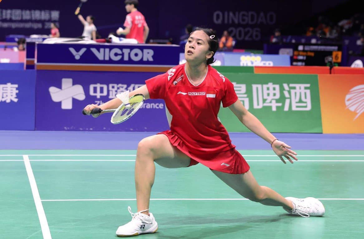 Hasil Perempatfinal Badminton Asia Team Championships 2026: Kadek Dhinda Tumbang, Indonesia Ketinggalan Lagi 1-2 dari Thailand Hasil Perempatfinal Badminton Asia Team Championships 2026: Kadek Dhinda Tumbang, Indonesia Ketinggalan Lagi 1-2 dari Thailand