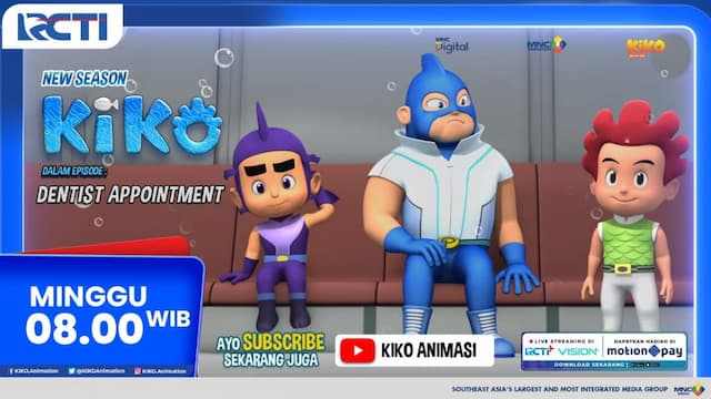 KIKO Season 4 Episode Dentist Appointment, Hanya di RCTI KIKO Season 4 Episode Dentist Appointment, Hanya di RCTI