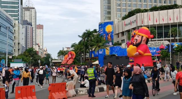 Jelang Ramadan, Warga Padati CFD Jalan Sudirman-Tamrin Jakpus Jelang Ramadan, Warga Padati CFD Jalan Sudirman-Tamrin Jakpus
